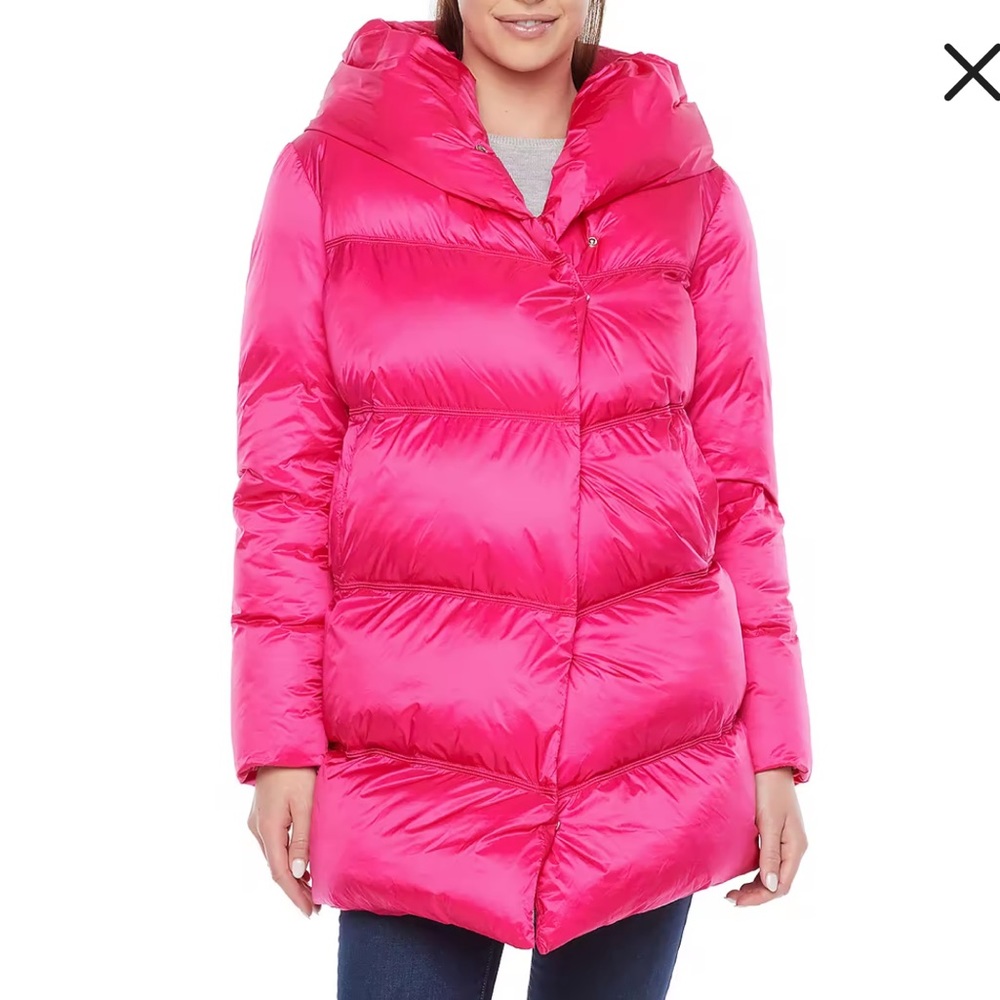 Worthington Womens Water Resistant Heavyweight Puffer Jacket
